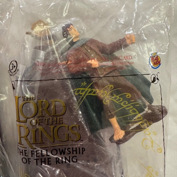 Lord of the Rings LOTR 4 Burger King Toys 2001 NIP Frodo Gimli Boromir Galadriel - Picture 12 of 14